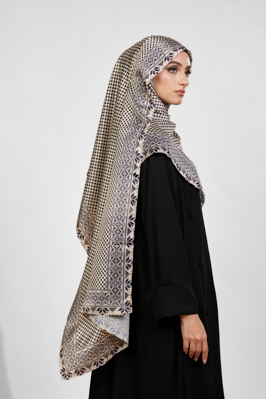 Tatreez Shawl in Sand