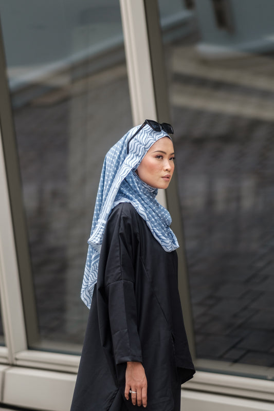 Ghutra Shawl in Sky